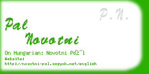 pal novotni business card